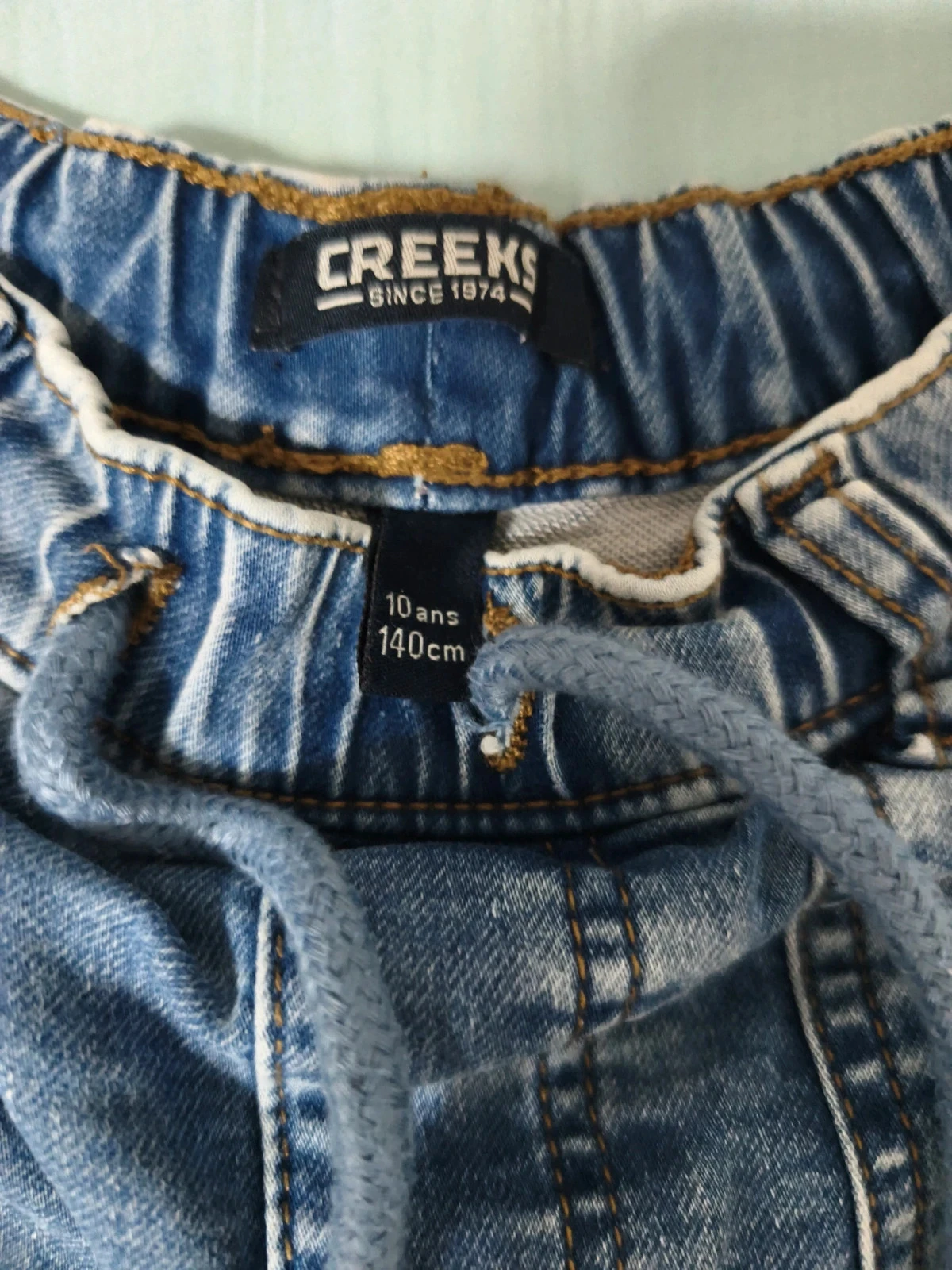 Jean creeks bleu taille élastique – photo 2